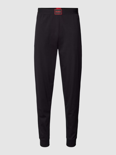 HUGO Sweatpants met labelpatch, model 'Acid Logo' Zwart - 2