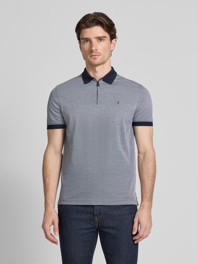 Tommy Hilfiger Regular fit poloshirt van katoenmix Marineblauw - 4