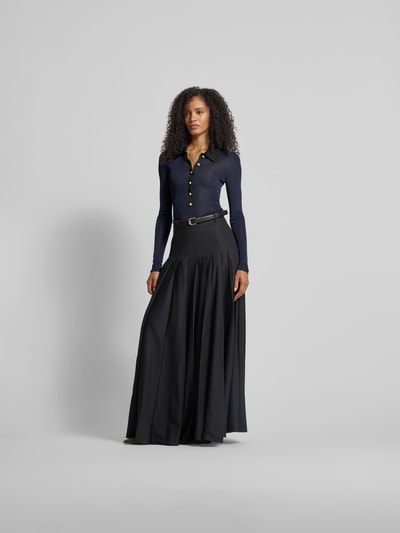 Self-Portrait Bodysuit im semitransparentem Design Dunkelblau 1