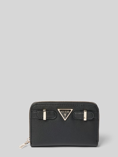 Guess Portemonnaie mit Label-Detail Modell 'ALI' Black 1