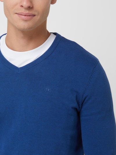 Tom Tailor Pullover aus Baumwolle Blau Melange 3