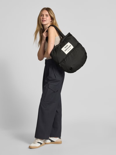 MADS NØRGAARD Shopper mit Label-Patch und Label-Detail Black 1