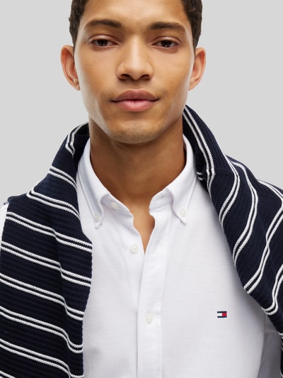 Tommy Hilfiger Slim Fit Freizeithemd mit Logo-Stickerei Weiss 3