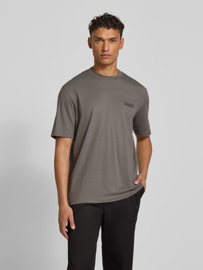 ARMANI EXCHANGE T-shirt met labelpatch Middengrijs - 4