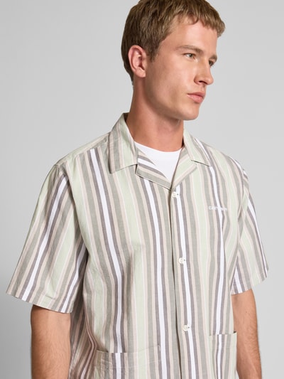 Carhartt Work In Progress Regular fit vrijetijdsoverhemd met labelstitching Zand - 3