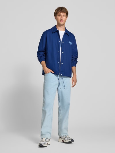 HUGO Blue Relaxed Fit Blouson aus reiner Baumwolle Modell 'Biyo2631' Marine 1