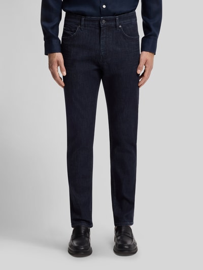 BOSS Jeans o kroju slim fit z mieszanki bawełny model 'P-RE.MAINE' Ciemnoniebieski 4