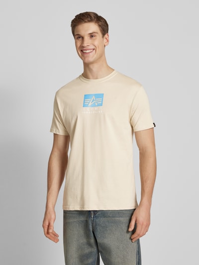 Alpha Industries T-Shirt mit Label-Print Offwhite 4