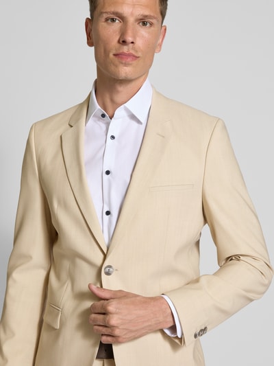 HUGO Slim Fit Anzug mit Pattentaschen Modell 'Arti/Hesten232X' Beige 3