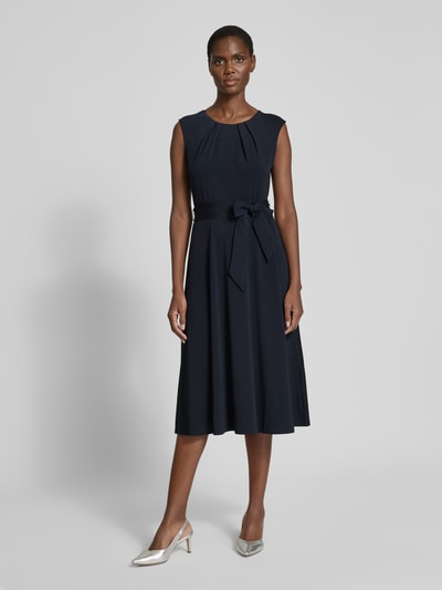 Christian Berg Woman Selection Midikleid mit Bindegürtel Marine 4