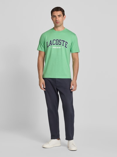 Lacoste T-Shirt mit Label-Print Hellgruen 1