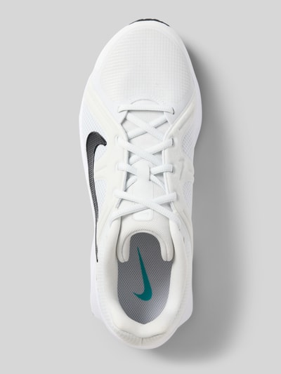 Produktfoto, Sneaker mit Logo-Detail Modell 'METRO TEK' von Nike, Herren Sneaker, weiß mit schwarzem Logo, strukturierte Oberfläche, türkisfarbenes Logo innen