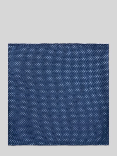 OLYMP Einstecktuch aus Seide mit Satinfinish Marine 2