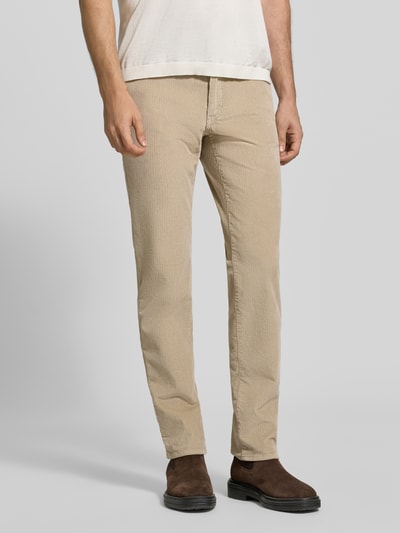 Brax Straight Fit Cordhose aus Baumwoll-Mix Modell 'Mythos Flex Cord' Kitt 4