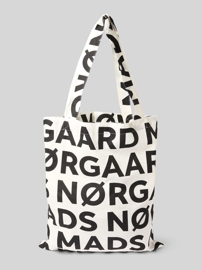 MADS NØRGAARD Shopper met open hoofdvak en hengsels Zwart - 2