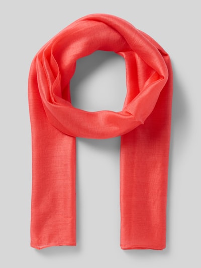 comma Schal mit Seide-Anteil in rechteckiger Form Koralle 1