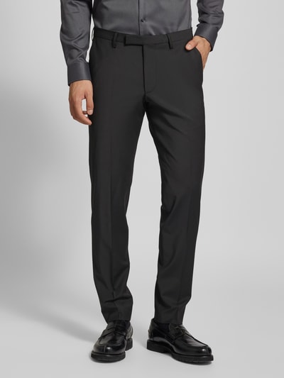 Cinque Slim fit 2-knoops colbert met paspelzak op de borst, model 'soda' Zwart - 6