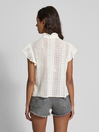 Only Regular Fit Blusentop aus Spitze Modell 'GABINA' Offwhite 5