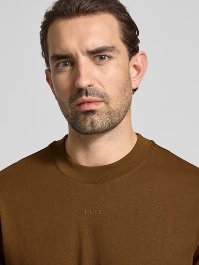HUGO Regular Fit T-Shirt aus reiner Baumwolle Modell 'DAPOLINO' Hazel 3