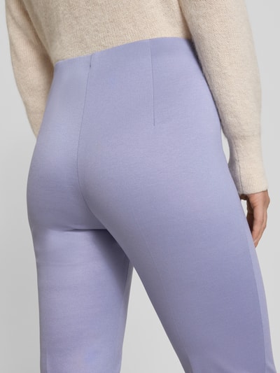 Marc Cain Spodnie materiałowe o kroju slim fit z ozdobnymi szwami Lawendowy 3