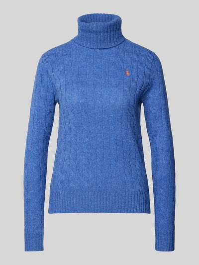 Polo Ralph Lauren Rollkragenpullover aus Lammwolle-Kaschmir-Mix Blau 2