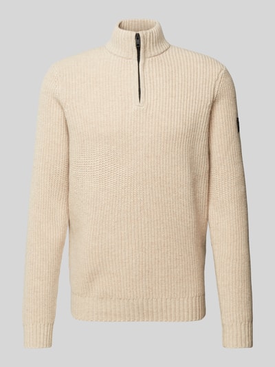 ECOALF Gebreide pullover met opstaande kraag, model 'DRAGOALF' Offwhite - 2