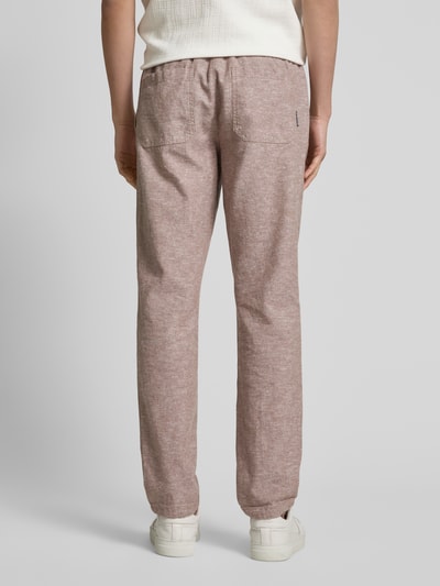 Tom Tailor Regular Fit Leinenhose mit elastischem Bund Sand 5