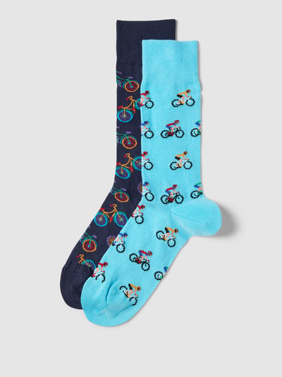 Christian Berg Men Socken mit Motiv-Print im 2er-Pack Sky 1