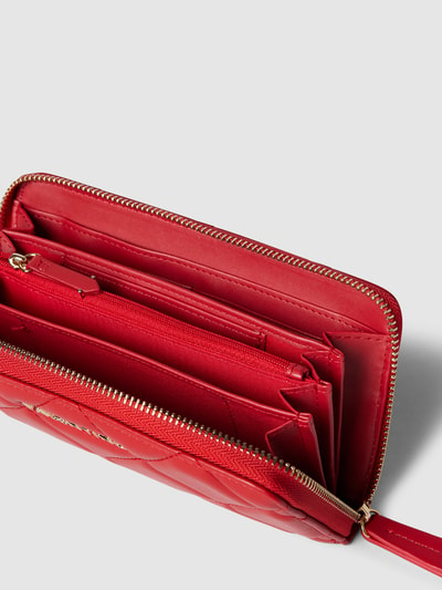 VALENTINO BAGS Portemonnee met doorgestikte naden, model 'OCARINA' Rood - 3