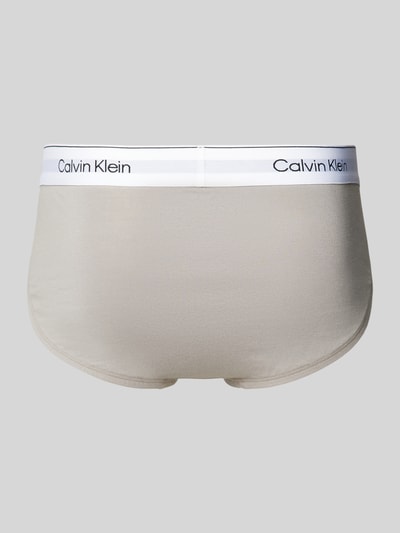 Calvin Klein Underwear Slip mit Label-Bund im 3er-Pack Bordeaux 3