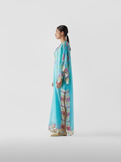 Etro Seidenkaftan mit Allover-Muster Ocean 4