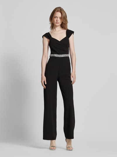 SISTAGLAM Jumpsuit mit Herz-Ausschnitt Black 4