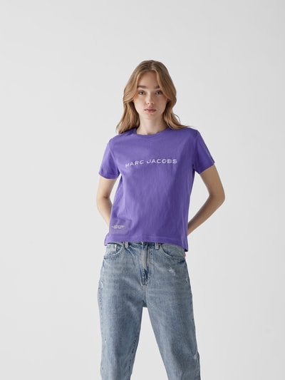 Marc Jacobs T-Shirt mit Brand-Print Lila 4