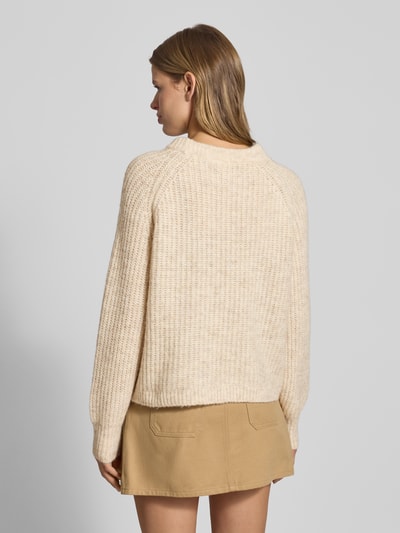 Only Relaxed Fit Strickpullover mit Woll-Anteil Modell 'GILA' Offwhite 5
