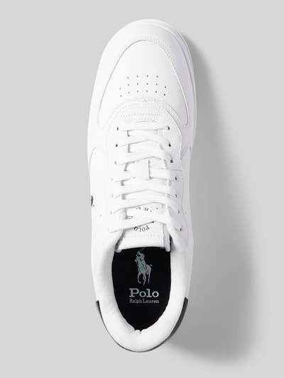 Polo Ralph Lauren Leren sneakers met logostitching, model 'MASTERS' Wit - 3