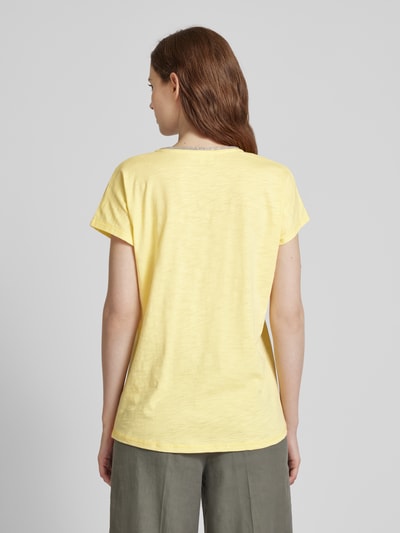 Christian Berg Woman T-shirt met siersteentjes Lichtgeel - 5