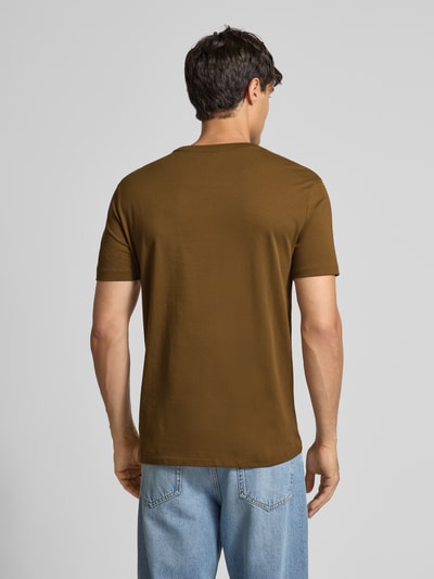 Polo Ralph Lauren Custom Slim Fit T-Shirt mit Label-Stitching Mittelbraun 5