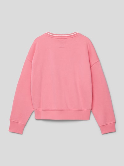 Garcia Sweatshirt met ronde hals Felroze - 3