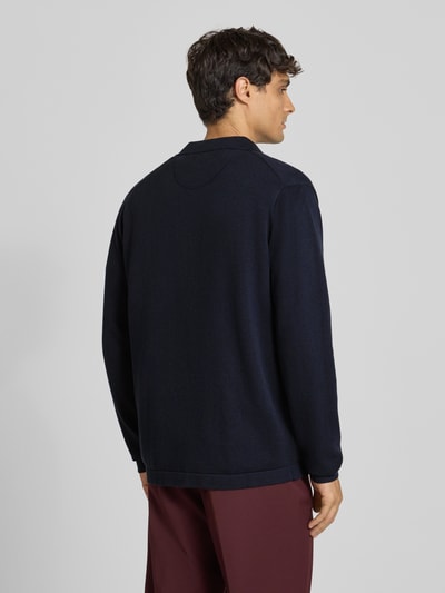 Fynch-Hatton Kurtka z dzianiny z listwą guzikową Granatowy 5