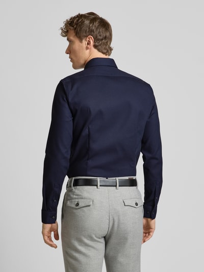 CK Calvin Klein Slim Fit Business-Hemd mit Knopfleiste Modell 'Bari' Marine 5