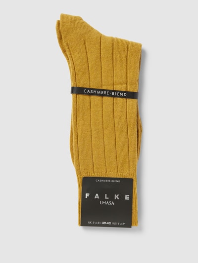 Falke Socken mit elastischem Rippenbündchen Messing 3