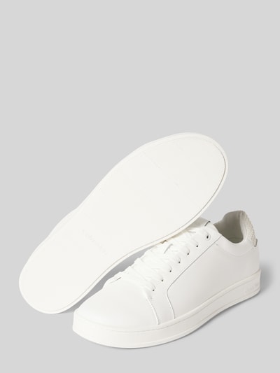 CK Calvin Klein Ledersneaker mit Label-Badge Weiss 4