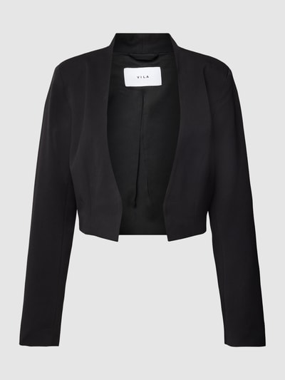 Vila Cropped Blazer mit offener Vorderseite Modell 'HER' Black 2