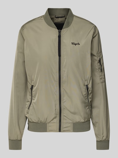 khujo Bomberjacke mit Label-Print Modell 'CEND' Khaki 2