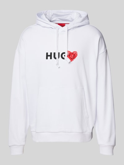 HUGO Hoodie mit Kapuze Modell 'Dewgili' Weiss 2