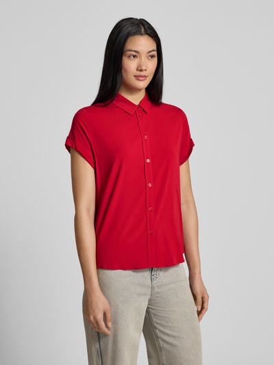 Samsøe Samsøe Relaxed Fit Bluse aus Viskose-Elasthan-Mix Modell 'MAJAN' Rot 4
