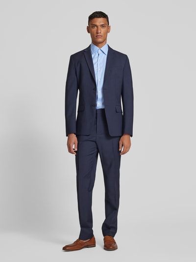 BOSS Modern Fit Regular Fit Business-Hemd mit Strukturmuster Modell 'Joe' Royal 1