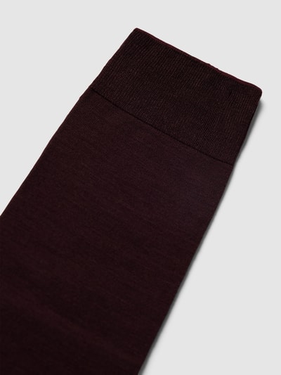 Falke Kniekousen met scheerwol, model 'ClimaWool' Bordeaux - 2