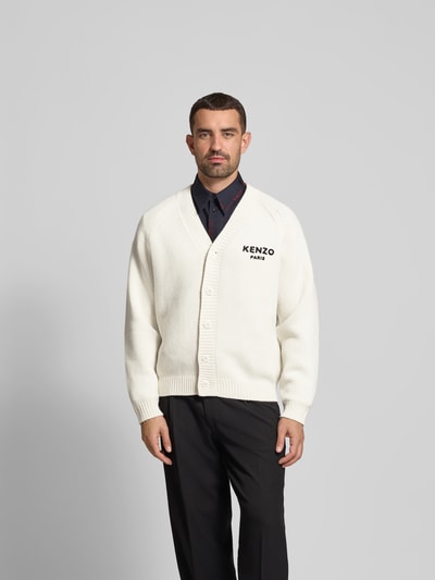 Kenzo Cardigan in Strick-Optik Offwhite 4