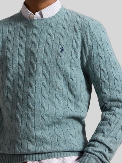Polo Ralph Lauren Regular Fit Pullover aus Woll-Kaschmir-Mix Tuerkis 3